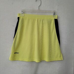 Bolle Golf Skirt Womens S Yellow Waffle Knit‎ Tennis Golf Performance